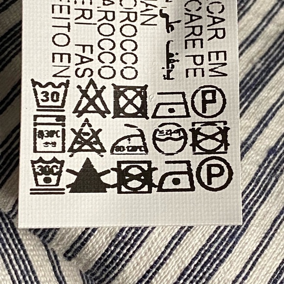 NWT. Zara Rustic Striped Pleated High Waist Shorts. Size S. - Picture 11 of 11